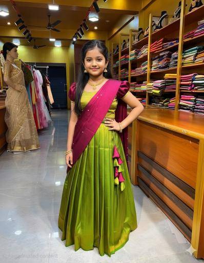 kids elegent lehenga softy silk Surat wholesale kids clothing suppliers